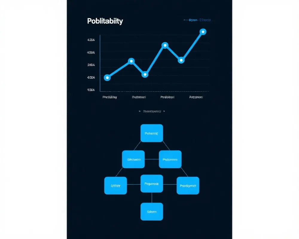 概率曲线与路径分布示意图