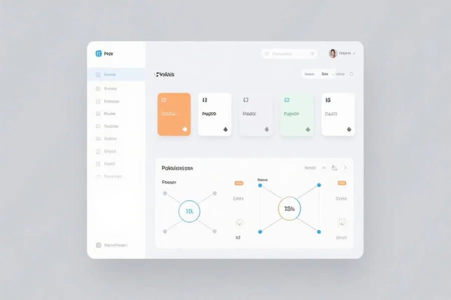 概率卡片与路径节点的界面示意